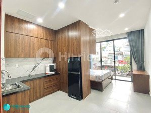 cho thuê chung cư mini tách bếp bancong - full nội thất mặt tiền đường hùng vương quận 5