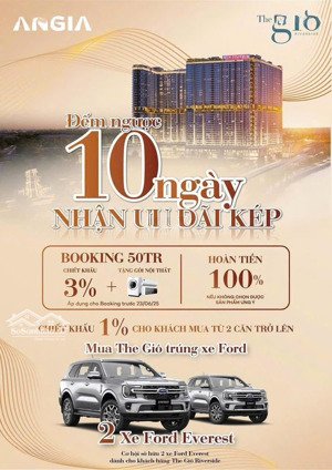 booking tháp gió đông chỉ 50 triệu trước ngày 23/6. nhận ngay chiết khấu 3% + gói nội thất cao cấp