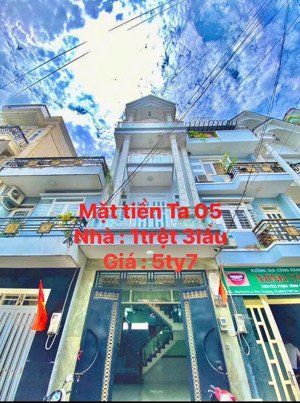 bán nhà phố 4x14m.xây 3 lầu hẻm 9m thông lê văn khương,phường thới an.q12.lh : 