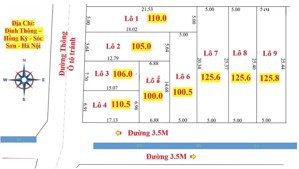 siêu phẩm 9lô fo tại đình thông, hồng kỳ, sóc sơn, hà nội
