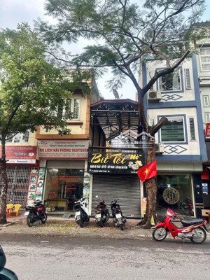 nhà mặt đường hoàng minh thảo, 58,3m2, tuyến kinh doanh buôn bán tấp nập, vỉa hè ~5m