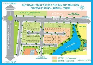 bán 2 nền (liền kề) mặt tiền liên phường kdc the sun city minh sơn giá tốt nhất thị trường