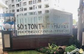 bán căn hộ chung cư tôn thất thuyết,đường tôn thất thuyết, phường 1, quận 4,dt50m2,1pn-1wc.,lầu cao