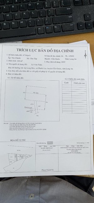 bán mặt tiền đt830 - tân tập - 5m x 26m, sổ hồng, full thổ cư, giá: 3.5 tỷ
