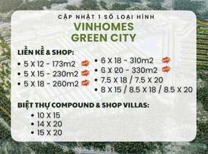 sở hữu nhà phố vinhomes green city. diện tích sàn 173m2 giá 4 tỷ.