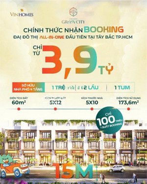 giá nhà phố tốt nhất tại vinhomes green city