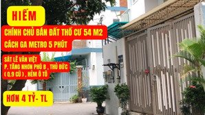 chính chủ bán đất quận 9 sát ga metro, đường lê văn việt, p.tăng nhơn phú b,thủ đức, sổ hồng riêng