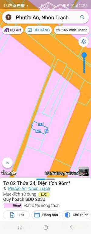 bán đất tại phước an, nhơn trạch. giá siêu tốt, chỉ 850 triệu, dt 7mx14m, phong thủy tốt, sổ đầy đủ