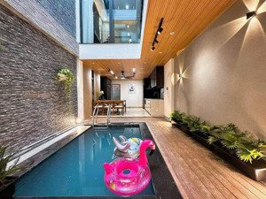 villa mini 3 tầng mt hoà cường nam - có hồ bơi riêng biệt