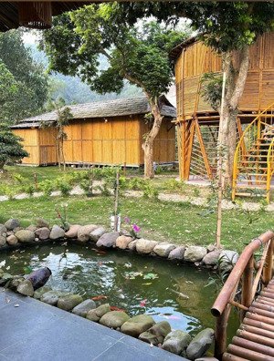 bán khuôn viên nghỉ dưỡng, sổ hồng riêng, cực đẹp bám suối, đầy đủ nội thất, giá chỉ nhình 8 tỷ