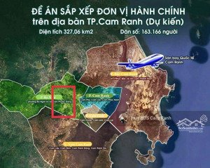 bán lô đất mỹ ca - cam nghĩa - cam ranh full thổ cư : view sân bay và đầm thủy triều