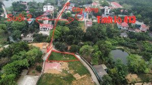 lô góc vị trí đẹp thuộc tuyến 2 tl413,gần hồ suối hai,cách bến xe bus 80m tại cẩm lĩnh,ba vì,hà nội