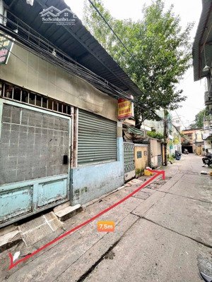 ngang 7.5m, cn 115m2 hxh đường nơ trang long, nhà nát tiện xây mới, giá 12,59 tỷ tl 