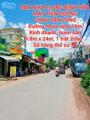 BÁN NHÀ ĐẤT 1TRỆT 2LẦU LONG BÌNH TÂN MẶT TIỀN ĐƯỜNG CHÂU VĂN LỒỒNG KINH DOANH BUÔN BÁN