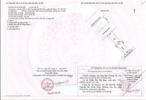 chính chủ cần bán đất vị trí đẹp tại khu tái định cư phú an, phú thứ, cái răng, cần thơ