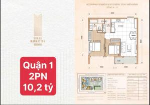BÁN GẤP CĂN HỘ 2PN THE GRAND MANHATTAN – CHỈ 10,2 TỶ!