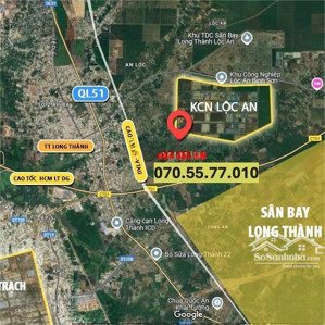 bán đất mặt tiền kinh doanh, cách sân bay 10 phút, sát tái định cư, kcn lộc an