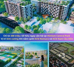  siêu đẹp-siêu hiếm lợi nhuận khủng- dự án noxh himlam central park - hải phòng