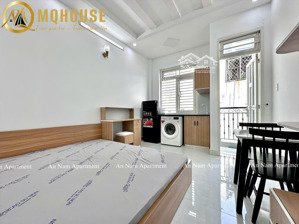 phòng ban công full nội thất - máy giặt riêng rộng 30m2 phan văn trị gần chợ bà chiểu ở bình thạnh