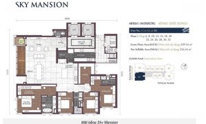 giá tốt nhất sky mansion 5pn thang máy riêng, view sông trực diện tầng cao- lh tâm 