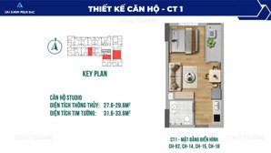 bán căn hộ stuido tòa thương mại ct1 vegahome giá tốt, vị trí đẹp, cam kết cho thuê 6 triệu/tháng
