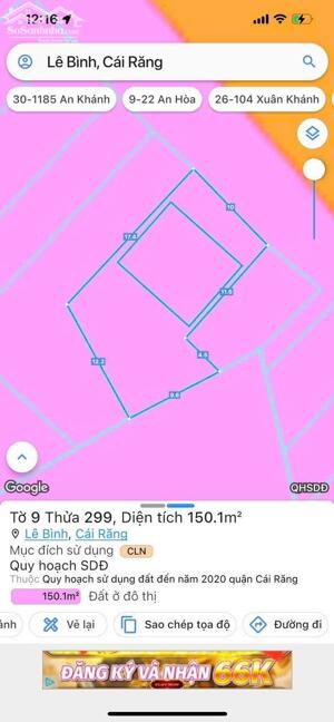 BÁN ĐẤT MẶT TIỀN ĐƯỜNG TRẦN CHIÊN, CÁI RĂNG, CẦN THƠ.