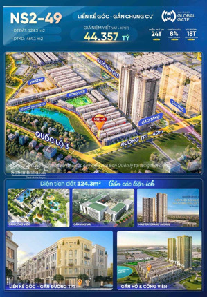 liền kề góc gần chung cư masterise : giá 39,x tỷ. giá rẻ đẹp