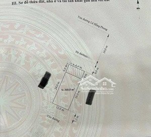 bán 2 lô đất liền kề (360m2x2) mặt đường lê hồng phong gần ubnd quận hải an