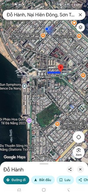 bán lô đất vị trí đẹp đường đỗ hành, sơn trà gần ngã 5 vân đồn 85m², 7 tỷ tl