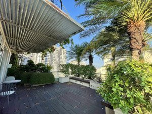 bán căn penthouse duplex saigon pearl - tổng 600m2 có sân vườn rộng, view sông