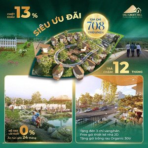 siêu ưu đãi giá chỉ 708 triệu/nền đất nghỉ dưỡng săn mây đã có sổ