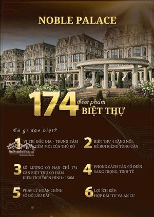 xuất hiện dinh thự hàng hiệu noble palace long biên chỉ từ 380tr/m2 lõi của trung tâm long biên