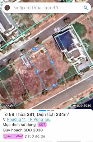 bán đất biệt thự phước sơn tp. vũng tàu 2 mặt tiền vị trí vàng, thổ cư 100% chỉ 52 tr/m2
