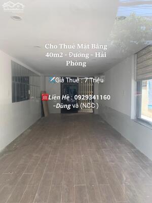 Cho Thuê Mặt Bằng 40m2 - Riêng Biệt - Đường Hải Phòng
