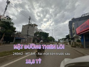lô đất dt: 240m - ngang 8m - 2 mặt đường thiên lôi - quán nam - giá hời mua 1 được 2