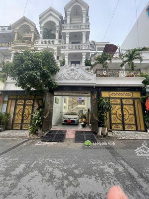 nhà phố 4 tầng có thang máy 450kg. full nội thất mặt tiền đường nhựa 9m thông p.thới an