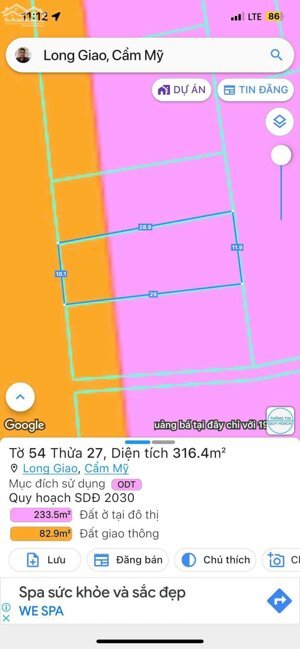  BÁN GẤP - LÔ ĐẤT MẶT TIỀN QUỐC LỘ 56 - LONG GIAO - CẨM MỸ - ĐỒNG NAI