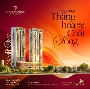 siêu phẩm tháp đôi diamond hill cao nhất thái nguyên chính thức mở bán tháng 6 này
