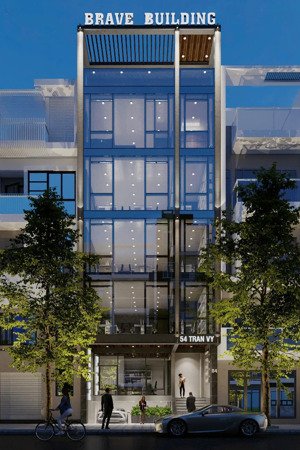 cho thuê nhà mp trần vỹ, mai dịch, cg. dt 80m2, mt 8m, 7 tầng, 1 hầm, thông sàn, thang máy giá 75tr