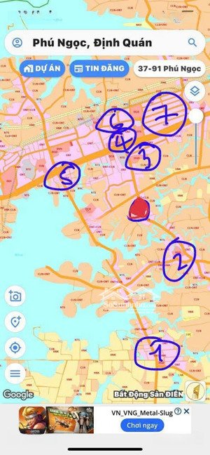 giá rẻ nhất khu vực! bán 2 lô đất phú ngọc, định quán, khu dân cư sầm uất