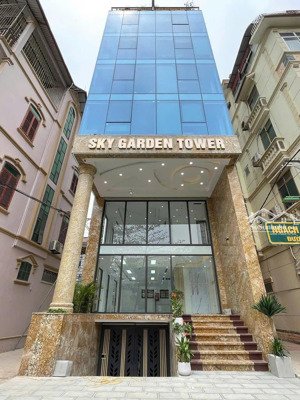 toà mặt phố lô góc 87 tỷ 105m2 10 tầng mt 6m vỉa hè đá bóng 6 ô tô tránh kinh doanh văn cao ba đình