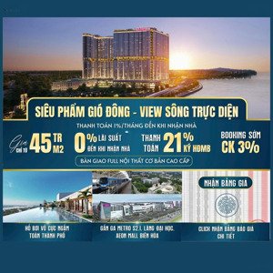 căn hộ nghỉ dưỡng cao cấp view sông?? ngân hàng miễn lãi suất 2 năm - đầu tư ngay hôm nay.