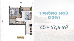 bán căn hộ cc tại blanca city, giá cực chất 100 triệu/m2, 45,29m2, 1pn + 1wc