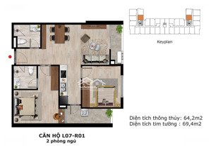 căn hộ 65m2 giá chỉ từ 596 triệu
