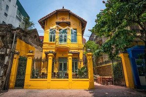 cho thuê biệt thự pháp cổ mặt phố thi sách, diện tích 150m2 x 2 tầng, mặt tiền 7m làm mọi mô hình