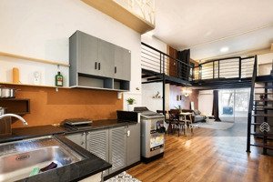 căn hộ bến thành q.1 , duplex 1 phòng ngủ balcony - dt 70m2 - máy giặt riêng , gần ngã sáu phù đổng