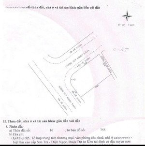 lô đất góc biệt thự biển - tựa núi, sát biển - thành vinh, sơn trà, đà nẵng dt - 260 m2 2 mt