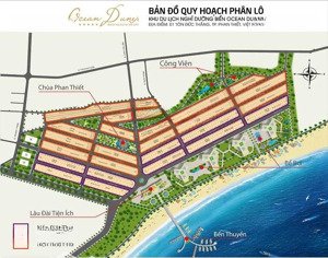 bán 280m2 cặp b3 khu trung tâm dự án ocean dunes phố biển rạng đông phan thiết
