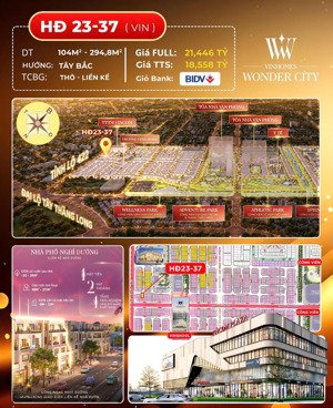 biệt thự liền kề vinhomes đan phượng giá từ 177 tr/m2 rẻ hơn đất dân, đầu tư thắng lớn, ở sướng.