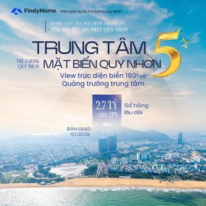 the sailing quy nhơn cách biển 100m, sở hữu lâu dài, từ 2.7 tỷ/căn